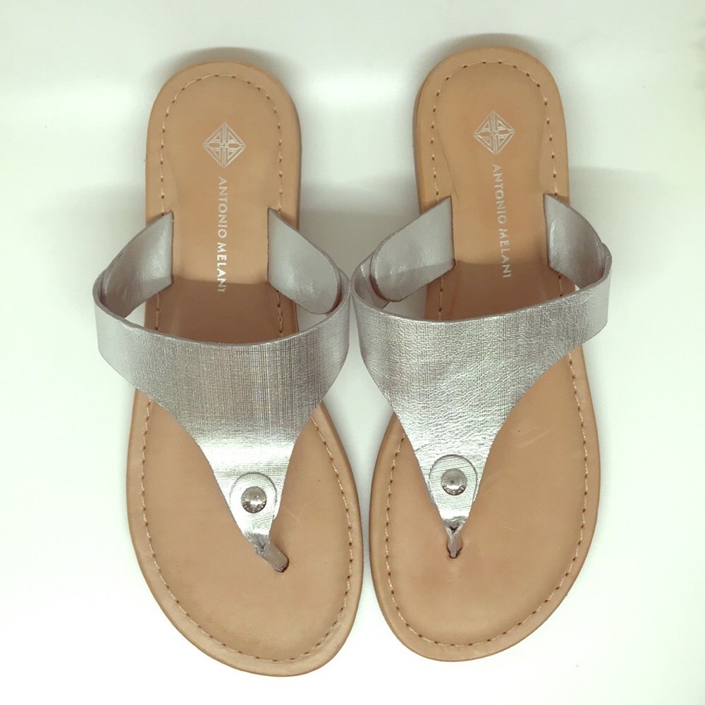 Antonio Melani Leather Thong Sandal